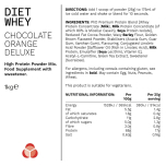 Diet Whey Protein Powder – Chocolate Orange | High-Protein Lean Matrix | 16g Protein Per Serving | 40 Servings | 1kg | PhD Nutrition