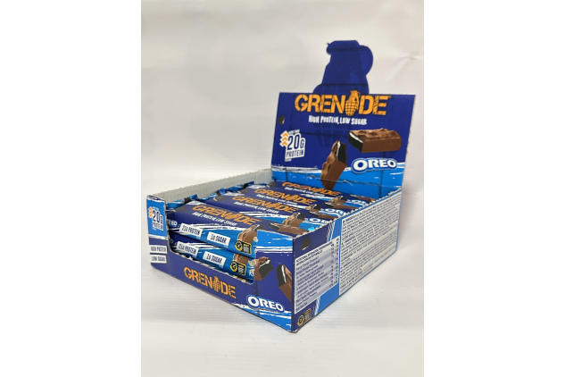 OREO Protein Bar – Milk Chocolate | High Protein, Low Sugar | 24 x 60g | Grenade