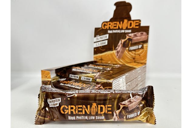Grenade High Protein Bar – Fudged Up (12x60g) | Low Sugar, High Protein Snack
