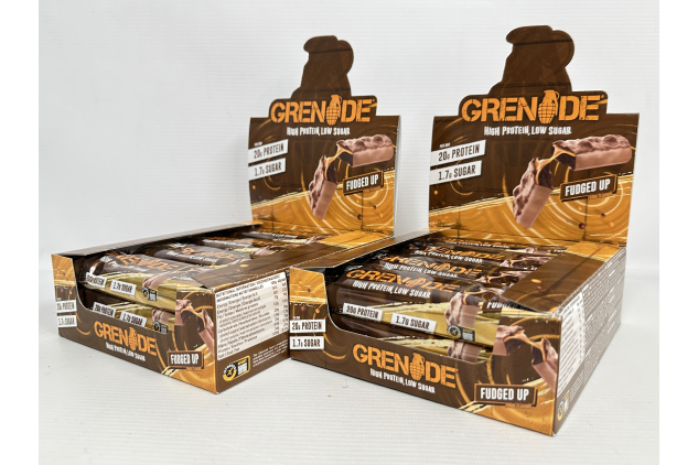 Grenade High Protein Bar – Fudged Up (24x60g) | Low Sugar, High Protein Snack