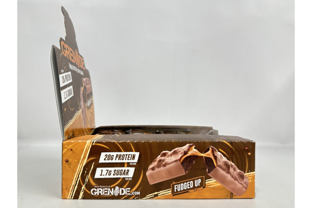 Grenade High Protein Bar – Fudged Up (24x60g) | Low Sugar, High Protein Snack