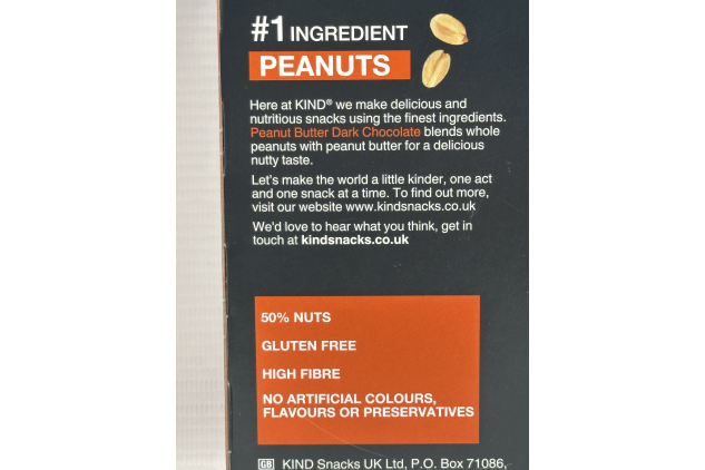 KIND Bars Peanut Butter Dark Chocolate (24x40g) | Healthy Snack, High Fibre, Gluten-Free