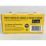 FULFIL White Chocolate Cookies & Cream Protein Bars (15x55g) – 20g Protein, Low Sugar