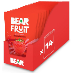 BEAR Strawberry Fruit Snacks – 14 × 35g | Gently Baked, Vegan, No Added Sugar