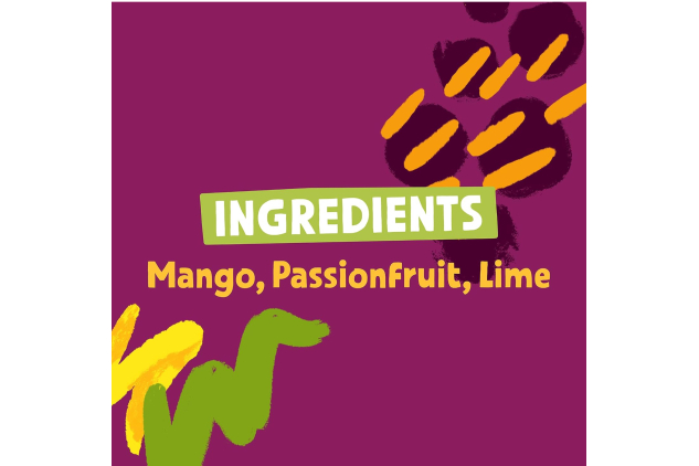 BEAR Dried Mango & Passionfruit Fruit Snacks – 14 Pack (30g Each) | Healthy, Vegan, Gently Baked