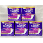 Always Expert Daily Pantyliners – Normal – Light Scent – 240 Liners (48 × 5 Packs) – Breathable, Flexible & Individually Wrapped