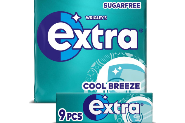 Extra Sugar-Free Chewing Gum Cool Breeze – 540 Pieces (20 Packs of 3 x 9), With Xylitol, Freshens Breath & Supports Oral Health