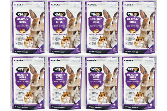 VETIQ Healthy Bites Serene Calming Treats – 8 × 30g | Small Animal Stress Support | Chamomile & Lemon Balm