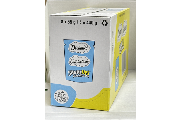 DREAMIES Shakeups Seafood Celebrations Cat Treats, 8x55g