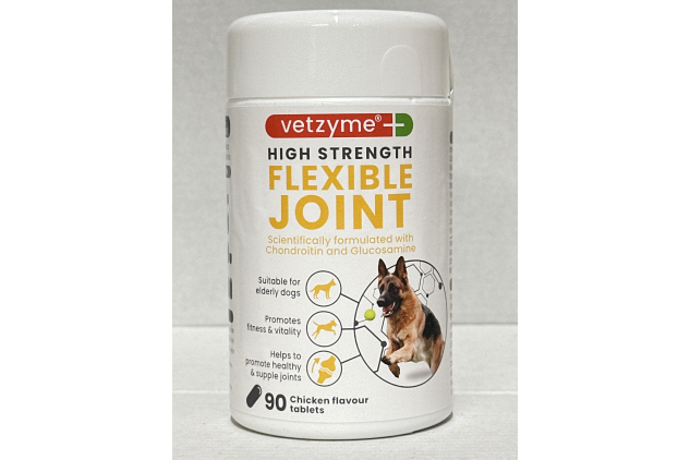 Vetzyme Joint Supplements for Senior Dogs 90 Tabs – Glucosamine & Chondroitin