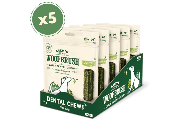 Lily’s Kitchen Woofbrush Dental Chews Small Dogs 5 x 7 – Natural Teeth Care