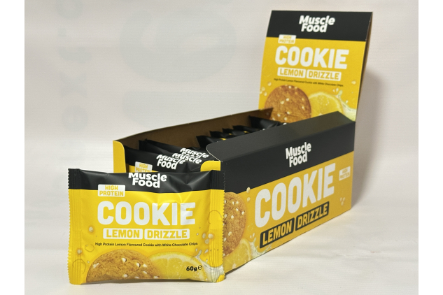 High Protein Bars Cookies Lemon Drizzle & White Chocolate Chip – 24 x 60g | Muscle Food