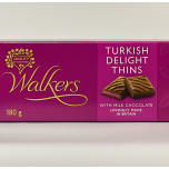 Walkers Turkish Delight Thins 180g – Milk Chocolate Coated – British Made Treat