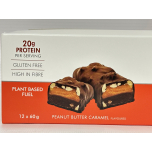Vegan Protein Bar – Peanut Butter Caramel | 12 x 60g | 20g Protein | Gluten Free, High Fibre | Youthful Living