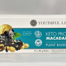 Keto Protein Snack – Dark Chocolate Sea Salt Coated Macadamias | 12 x 40g | High Protein, Vegan, Gluten Free, High Fibre | Youthful Living