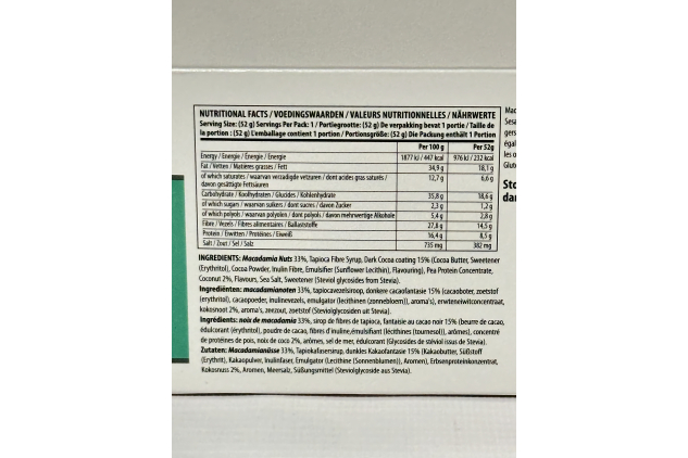 Keto Vegan Snack – Coconut Dream | 12 x 52g | Vegan, Gluten Free, Soy & Dairy Free | High Fibre, High Protein | Youthful Living
