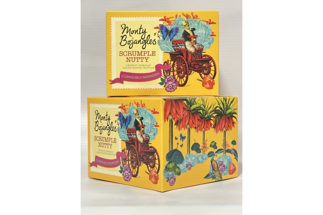 Monty Bojangles Scrumple Nutty Truffles – 2 x 150g | Crunchy Hazelnut | Cocoa Dusted | Curiously Moreish