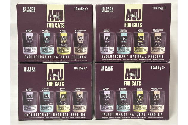 AATU Grain-Free Wet Cat Food Multipack – 40 x 85g Variety Pack | BULK BUY DEAL