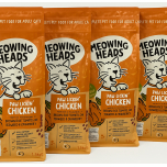 Meowing Heads Paw Lickin’ Chicken Dry Cat Food – 6 kg (4 × 1.5 kg) | Natural | Complete Adult Cat Food