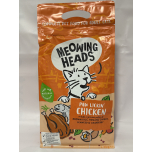 Meowing Heads Paw Lickin’ Chicken Dry Cat Food – 6 kg (4 × 1.5 kg) | Natural | Complete Adult Cat Food