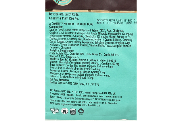 AATU 80/20 Dry Dog Food with Shellfish 5kg – High Protein, Grain-Free, Natural Raw Feeding Alternative