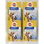 Pedigree Dentastix Daily Dental Chews for Medium Dogs 10–25kg – 4 Packs of 28 Sticks, Oral Care Treats