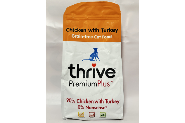 Thrive Premium Plus Dry Cat Food – Chicken & Turkey – 1.5kg – High Protein, Grain-Free