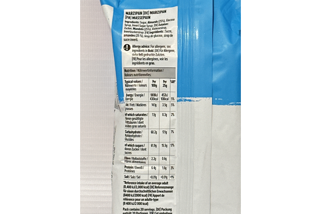 Ready to Roll Marzipan – Vegan Friendly Perfect for Covering Cakes, Modelling & Decorative Baking 500g
