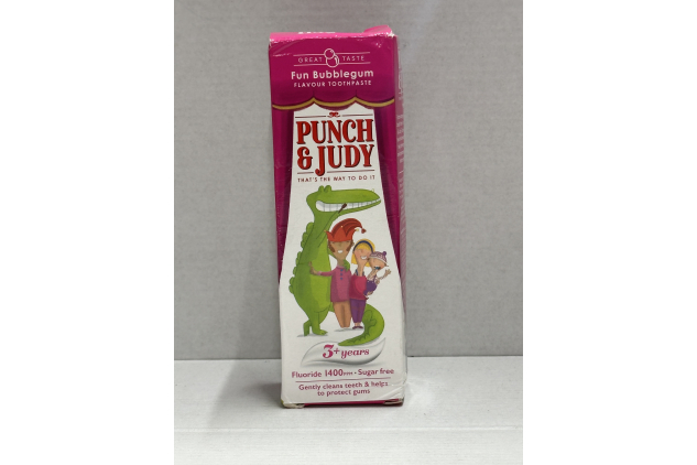 Punch & Judy Kids Toothpaste - Fun Bubblegum Flavour 50ml