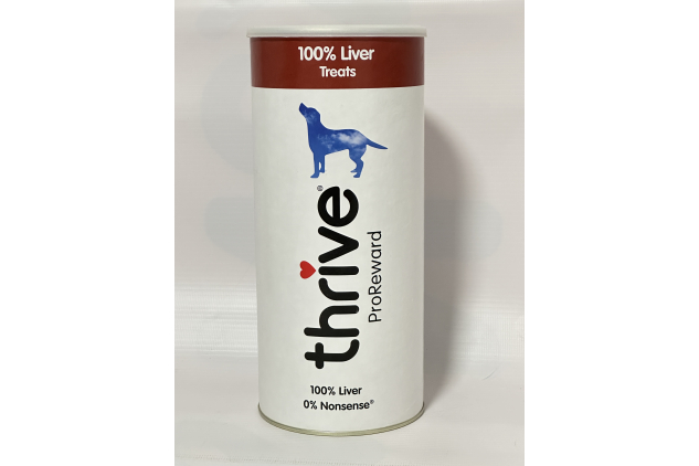 Thrive Pro Reward Dog Treats – 100% Liver – Maxi Tube 500g – Freeze-Dried Training Treats