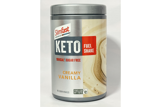 SlimFast Advanced Keto Fuel Shake Creamy Vanilla – 6 Pack (60 Servings), 6 × 350g | Keto Diet Support