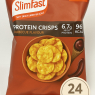 SlimFast BBQ Protein Crisps – Healthy Low-Calorie Snack (96 Calories, 6.7g Protein) – High-Protein Popped Soy & Potato Treat for Weight Loss – 24 x 23g Multipack
