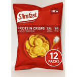 SlimFast Protein Crisps Sea Salt – High Protein Popped Crisps | 12 x 23g | Under 100 Calorie Snack