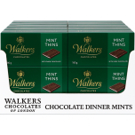 Walkers Mint Thins – 24 x 180g | Dark Chocolate After Dinner Mints Bulk | Similar to After Eights