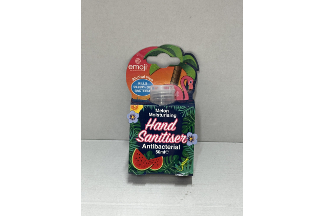 Emoji Melon Moisturising Hand Sanitiser Antibacterial 50ml