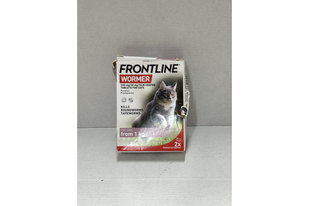 FRONTLINE WORMER Cat Worming Treatment 2 Tablets For Cats From 1kg