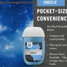 Palm Safe Angelic 3 Pack Pocketbac 30ml Anti Bacterial Premium Hand Sanitiser Travel Size Refillable Clip Bottle Quick Drying Non Sticky Extra Moisturising Kills 99.9% of Viruses and Bacteria