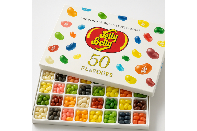 Jelly Belly 600g Gift Box – 50 Gourmet Jelly Bean Flavours