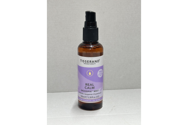 Tisserand Aromatherapy - Real Calm MoodFix Mist - 100% pure essential oil - Lavender, Bergamot, and Patchouli - Calming aromatherapy - 100ml
