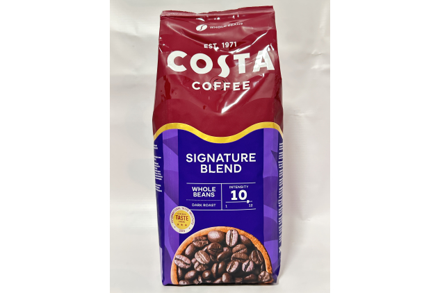 Costa Coffee Signature Blend Dark Roast Whole Beans Coffee 6kg (6 x 1kg) BULK BUY DEAL
