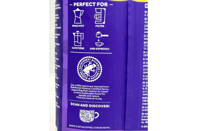 Costa Coffee Signature Blend Dark Roast Whole Beans Coffee 6kg (6 x 1kg) BULK BUY DEAL