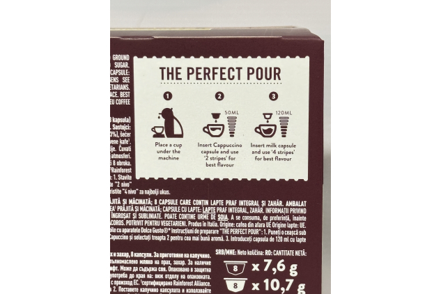 Costa Coffee Cappuccino Pods – Dolce Gusto Compatible | 48 Capsules (Milk & Coffee) | 24 Servings