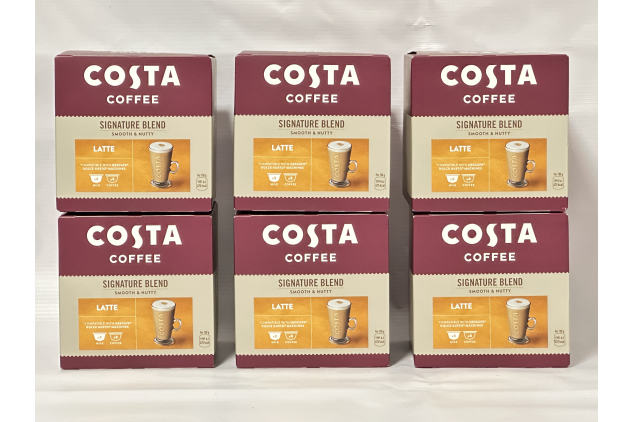 Costa Coffee Latte – Dolce Gusto Compatible Pods (96 Capsules / 48 Servings) Smooth, Creamy Lattes at Home – Now in a Great-Value 96-Pod Pack