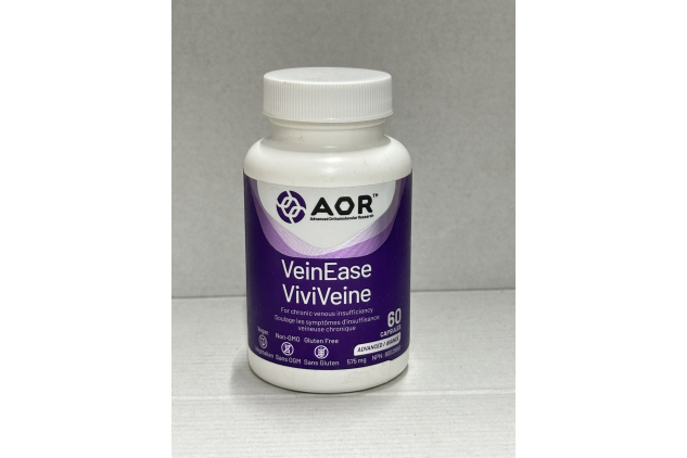 AOR VeinEase 575mg 60 Vegan Caps 30-Day Supply