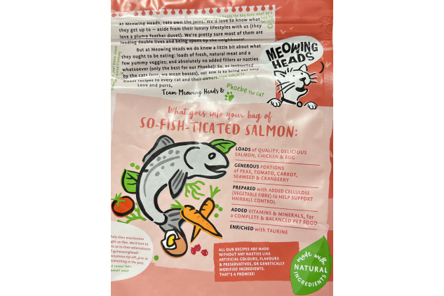 Meowing Heads So-Fish-Ticated Salmon Complete Dry Adult Cat Food 6KG (4 X 1.5kg Bags)