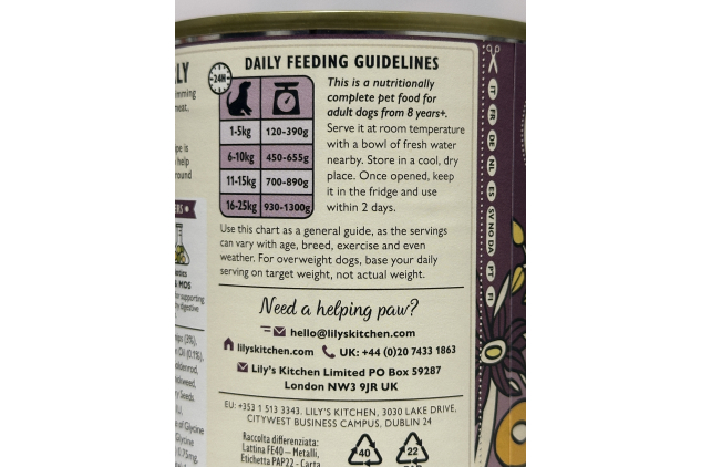 Lily’s Kitchen Senior Wet Dog Food – Natural Grain-Free Recipe with Turkey | 24 x 400g (6 x 4 Packs)