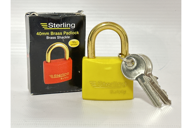 Sterling BL4Y 40mm Lock Out Padlocks, Yellow