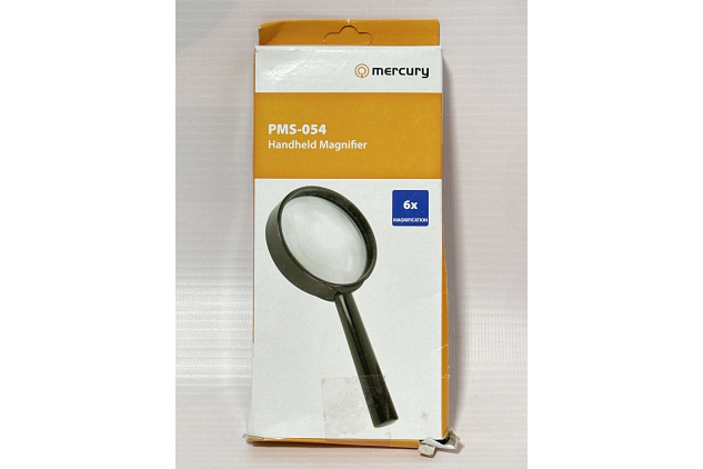 Mercury | Handheld Magnifying Glass | 6 x Magnification, Black