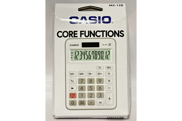 Casio MX-12 Desk Calculator 12-digit Display