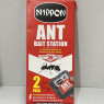 Nippon Ant Bait Station Twin Pack, Pre-Baited, Suitable For Indoor & Outdoor Use, Tamper Resistant And Mess Free, Kills Ants And Their Nest 2 Pack